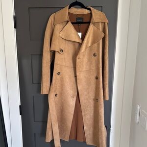 Tan Double-Breasted Trench Coat